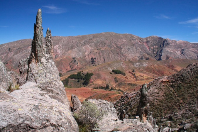View over the Cordillera de los Frailles, Sucre, Bolivia