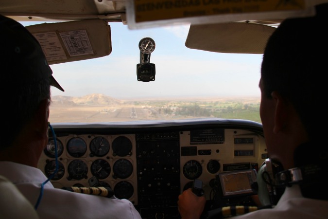 Coming in to land, Nazca, Peru