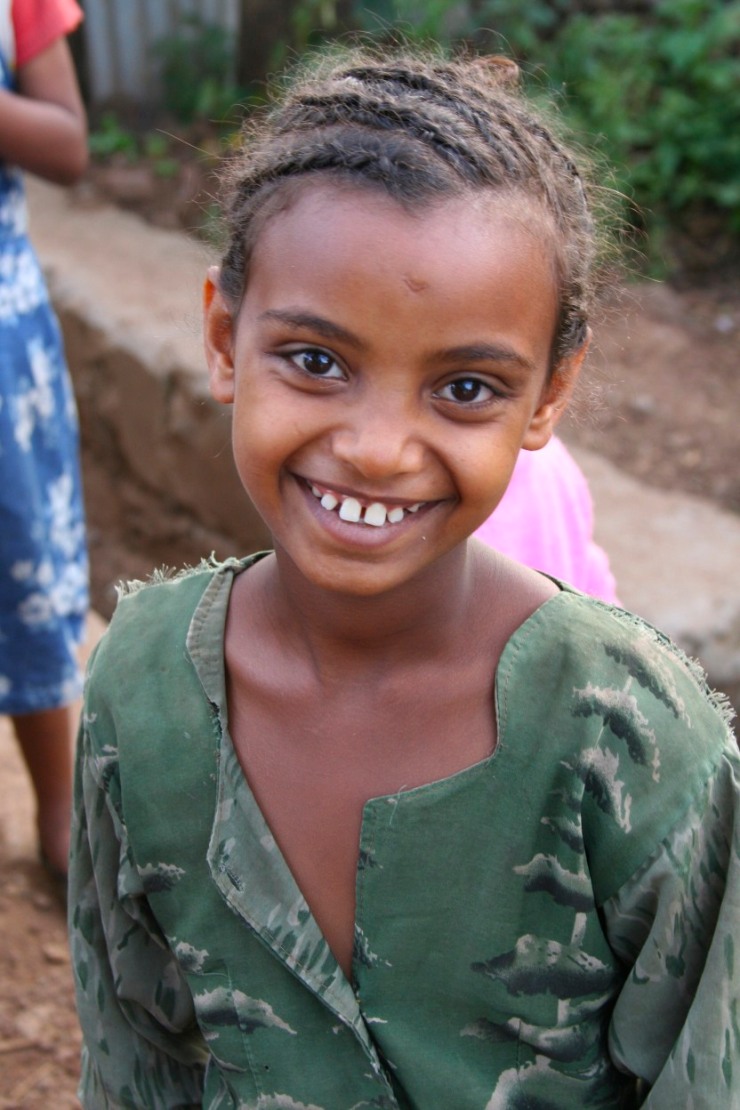 Young girl in a village near Bahir Dar, Ethiopia, Africa