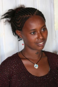 Young girl near Addis Ababa, Ethiopia, Africa