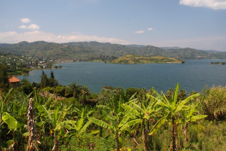 Lake Kivu near Gisenyi, Rwanda, Africa