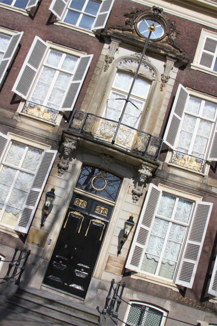 Facade of a building in The Hague, Netherlands