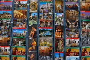 Tourist merchandise, Cordoba, Andalusia, Spain