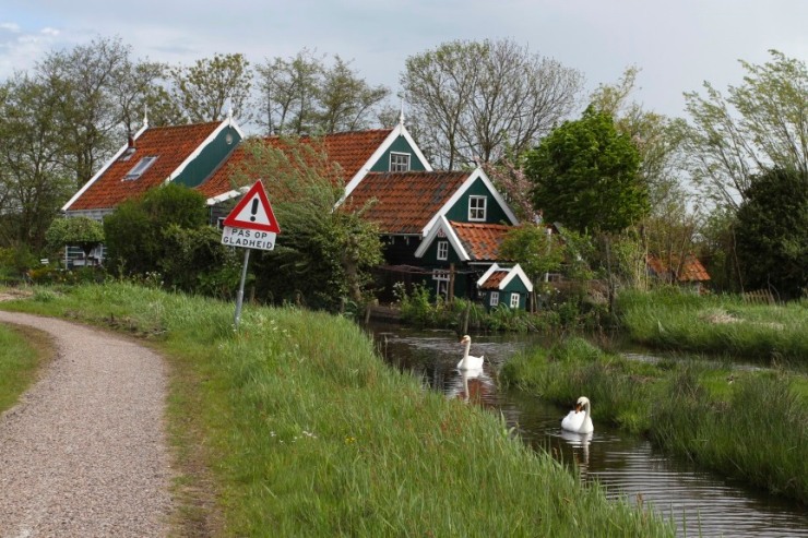 Countryside near Ransdorp, Waterland, Netherlands
