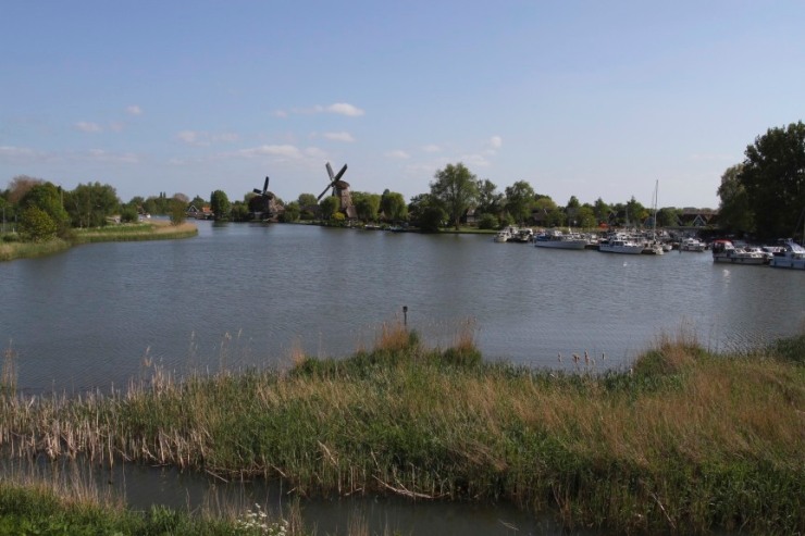 Windmills on the River Vecht, Weesp, Netherlands