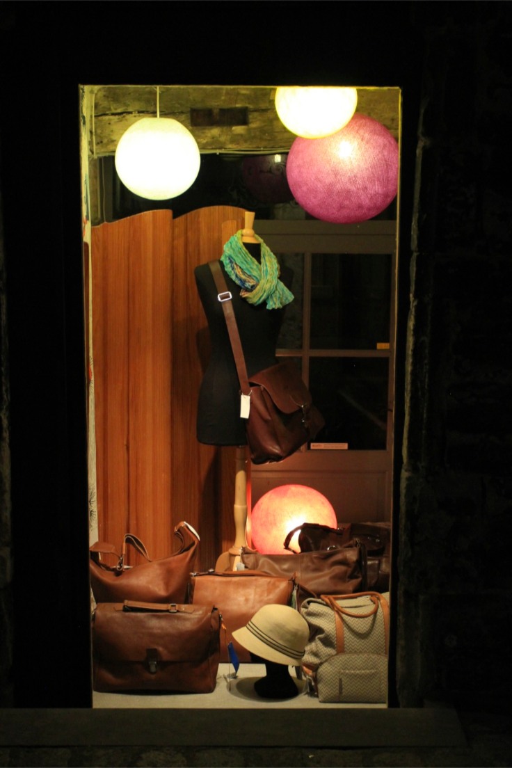 Shop windows at night, Ghent, Belgium