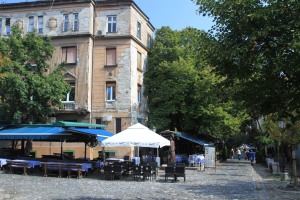 Streetside cafe, Belgrade, Serbia