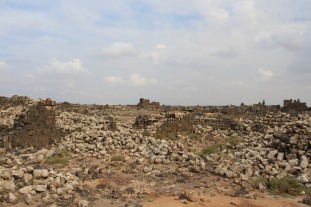 The basalt city of Umm al-Jimal, Jordan