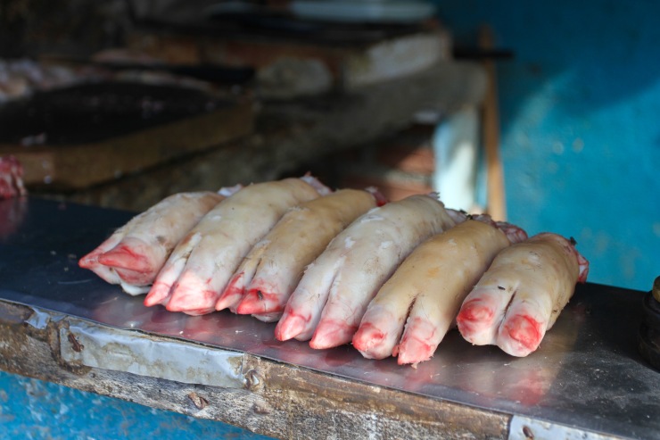 Pig feet, Trinidad, Cuba