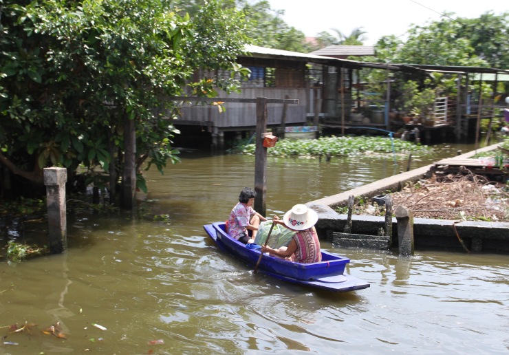 Canals in the Thonburi area of Bangkok, Thailand