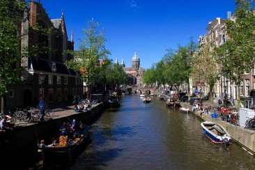 A summer's day in Amsterdam, Netherlands