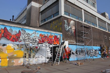 Street art, Marconiplein, Rotterdam, Netherlands