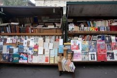 Book stall on the banks of the Seine, Paris, France