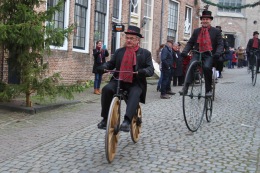 Cycling, Dickens Festival, Deventer, Netherlands