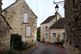 Village in Chablis region, Burgundy, France