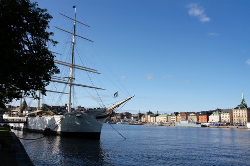 Gamala Stan viewed from Skeppsholmen, Stockholm, Sweden