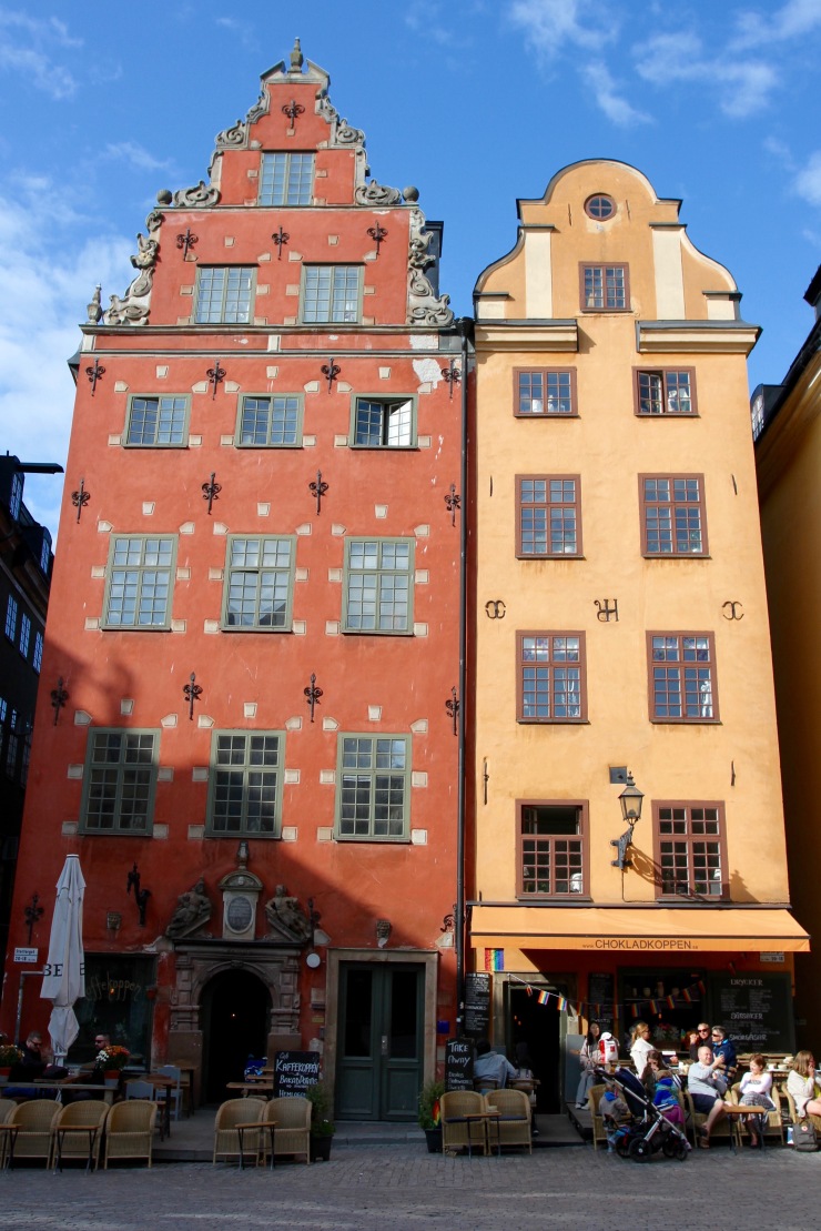 Buildings in the Stortorget, Gamala Stan, Stockholm, Sweden