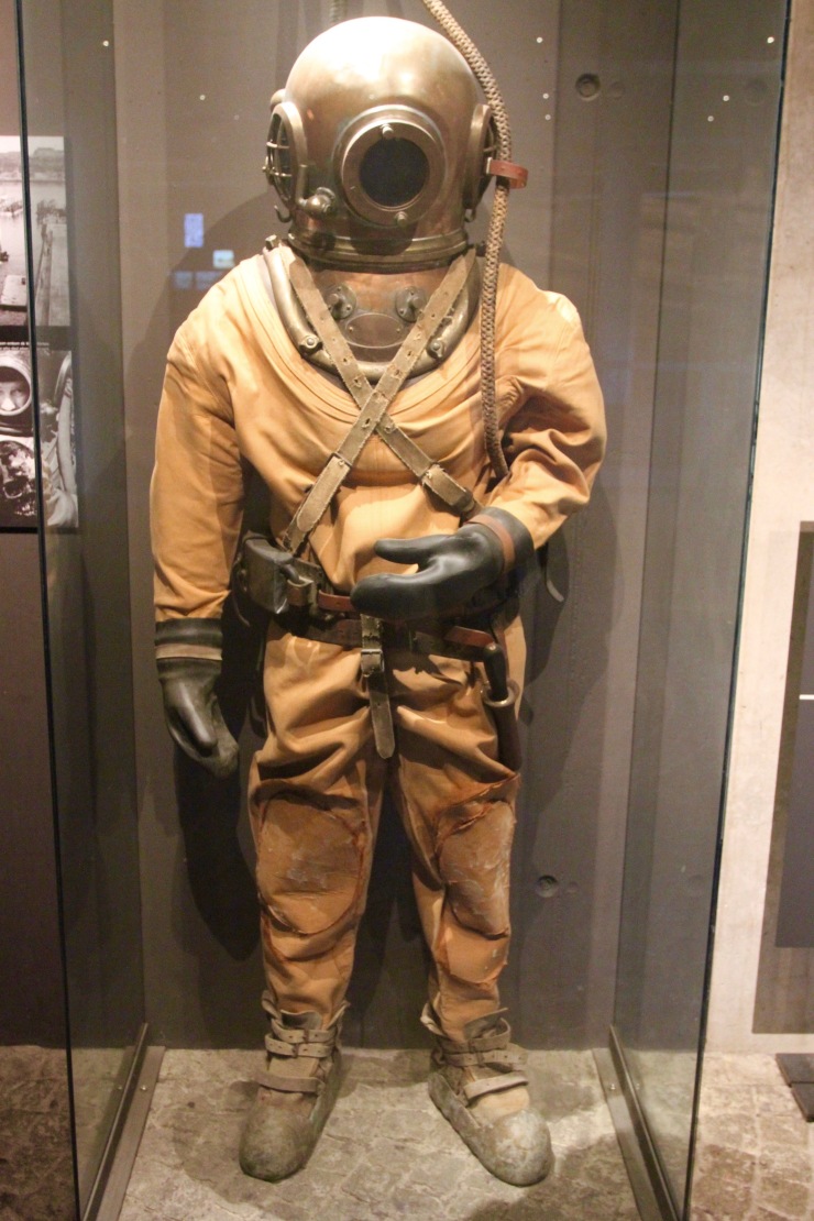 Diving suit, Vasamuseet, Stockholm, Sweden