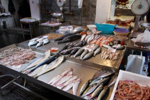 Fish market, Syracuse, Sicily, Italy
