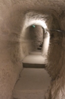 Interior tunnels, cave city of Vardzia, Georgia