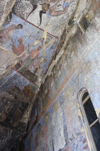 Frescoes, cave city of Vardzia, Georgia