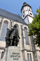 Bach memorial, Thomaskirche, Leipzig, Germany