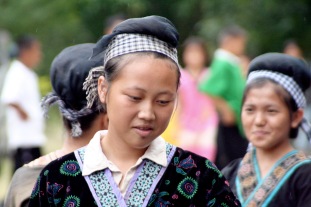 Young performers, Hmong village, Chiang Mai, Thailand