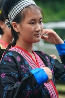 Young performers, Hmong village, Chiang Mai, Thailand