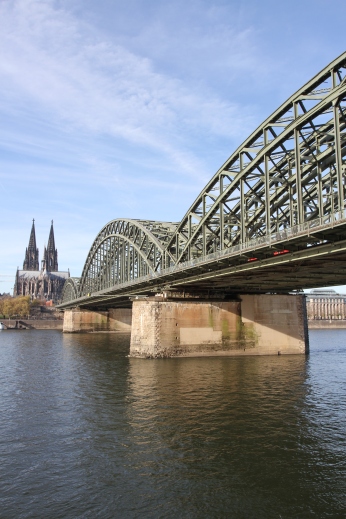 Cathedral and Hohenzollernbrücke, Cologne, Germany